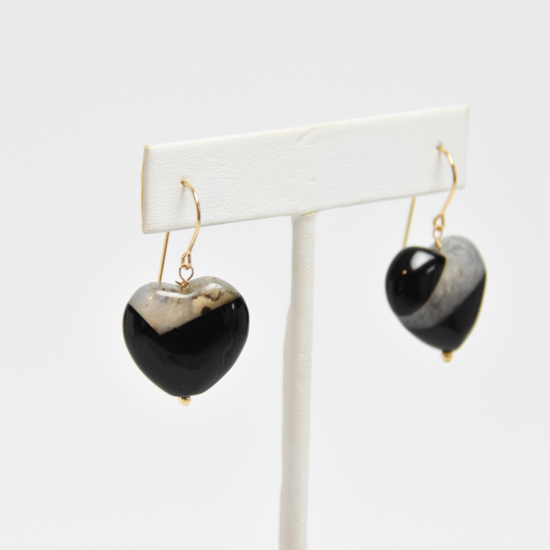 Tuxedo Love Earrings