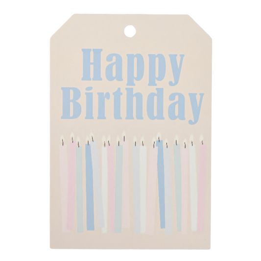 Birthday Candles Gift Tag